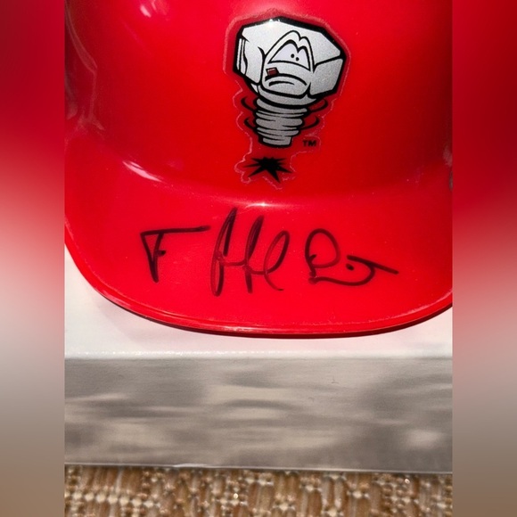 MLB Authentic Autographs,Félix Pie & Hank Blalock,2 Minor League Mini Helmets - Picture 4 of 11